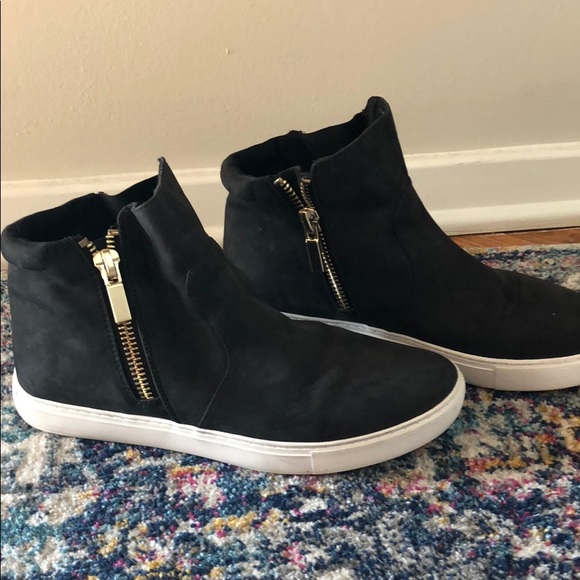 kenneth cole black high top sneakers